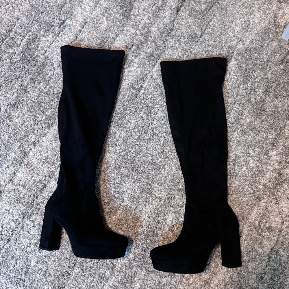 COPY - Mix no.6 knee-high heals, women’s 7.5